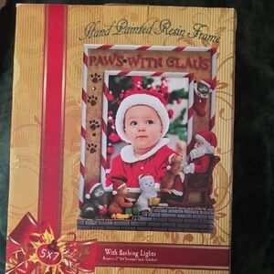 Hand Painted Resin Frame with Flashing Lights